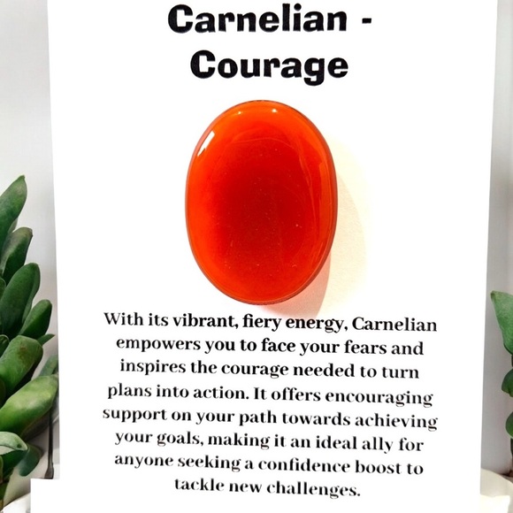 Natural Polished Carnelian Crystal Wand With Metal Stand - Picture 13 of 15